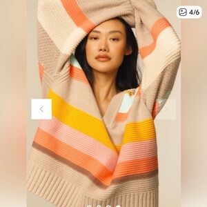 Anthropologie Beach Daze Daily Practice Sweater